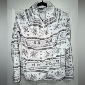 Eddie Bauer Soft Cream Fleece Top